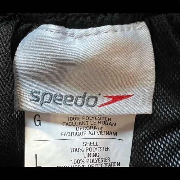 Speedo youth large boy’s swim trunks, bathing suit, with liner, preloved - Picture 4 of 4